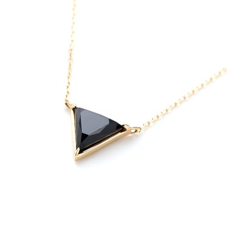 "UNTITLED" ▼ Black spinel Necklace K10YG