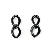 Monochrome Noir Earrings K10YG