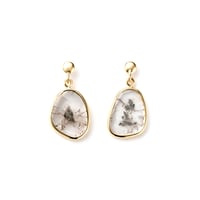 "INNATE BEAUTY" Slice Diamond Pierced earrings S K18YG