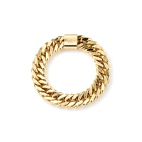 "Ultimate sophistication"Curb Chain Ring L K18YG