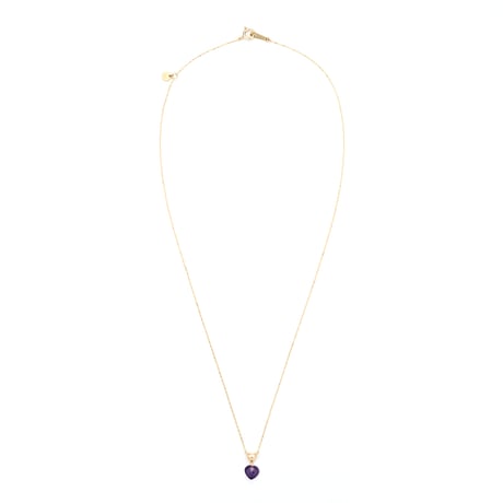 Heart Flutter Amethyst Necklace K10YG