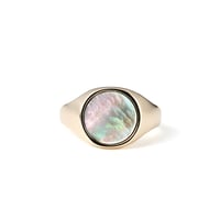 "UNTITLED" ● Black lipped oyster Ring K10YG
