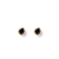 "Ultimate sophistication" Black Diamond Pierced earrings K18YG