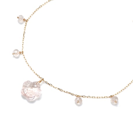 Pink Flower Bracelet K10YG
