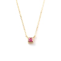 "Ultimate sophistication" Square Ayana Spinel Necklace K18YG