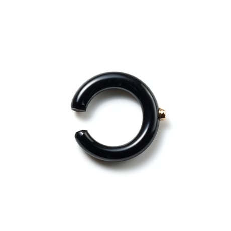 Innate Black agate Earcuff K10YG