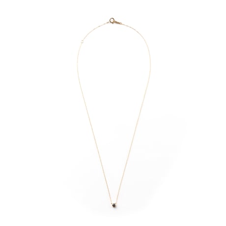 "Ultimate sophistication" Black Diamond Necklace K18YG
