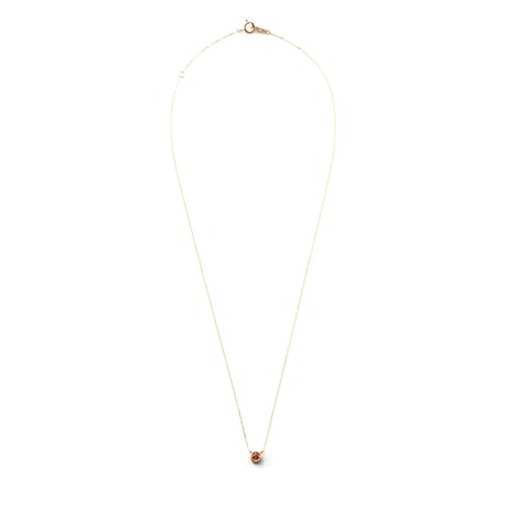 "Pink Sands Beach" Red Spinel Necklace K18YG