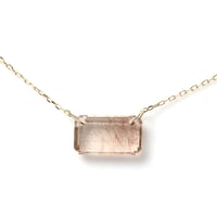 "Dappled Sunlight" Rutile Quartz Necklace K10YG