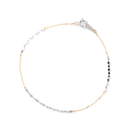 ［BASIC］ Combination Chain Bracelet K10YG
