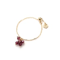 Garnet Chain Ring K10YG