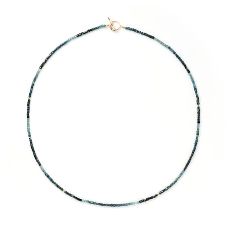 Panakeia Blue Tourmaline Necklace K10YG