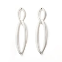 Monochrome Blanc Earrings K10YG