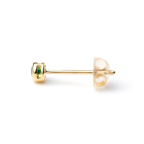 "Ultimate sophistication" Emerald Pierced earrings K18YG