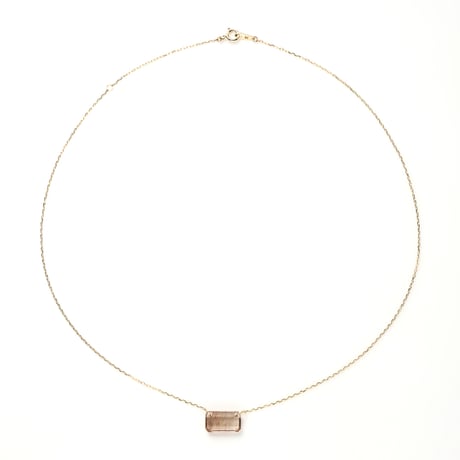 "Dappled Sunlight" Rutile Quartz Necklace K10YG