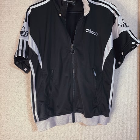 USA古着 adidas　ブラック　トラックジャケット　M