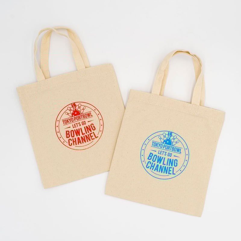 LET'S GO BOWLING CHANNELミニトートバッグ（ブルー） | tokyopo