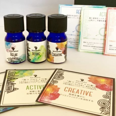 mezame AROMA & CARD 3種の香り