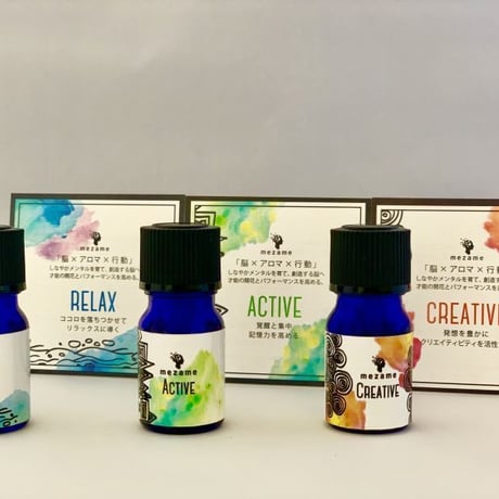 mezame AROMA & CARD 3種の香り