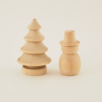木製ディフューザー　もみの木と雪だるま