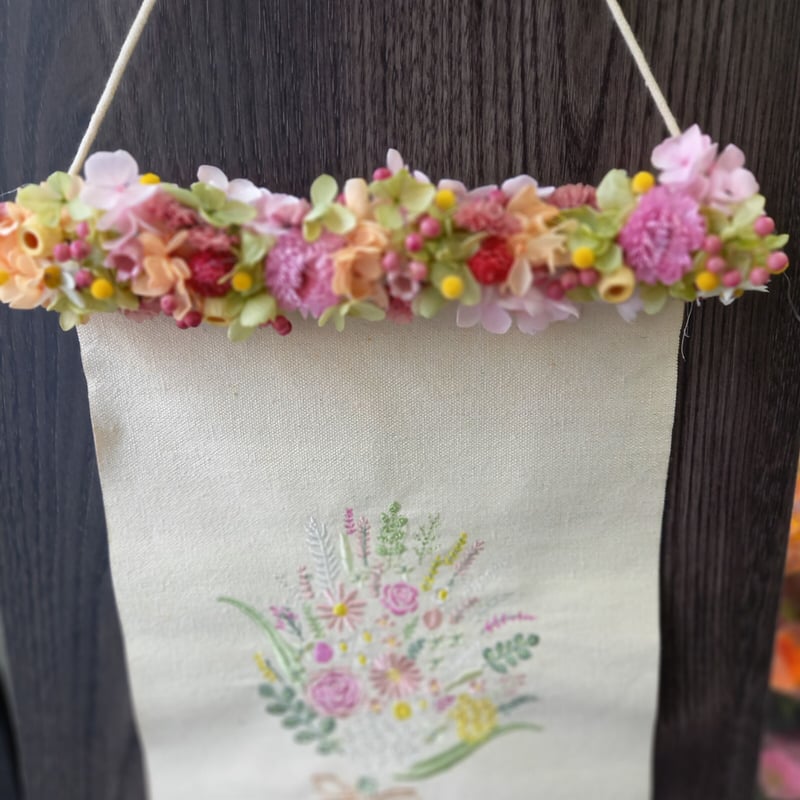 刺繍タペストリー 花束タイプ | フローリスト桜桃