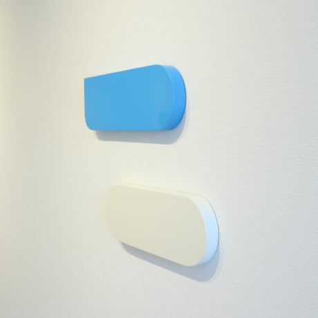 尾崎森「#13 Conversation/Blue and White」