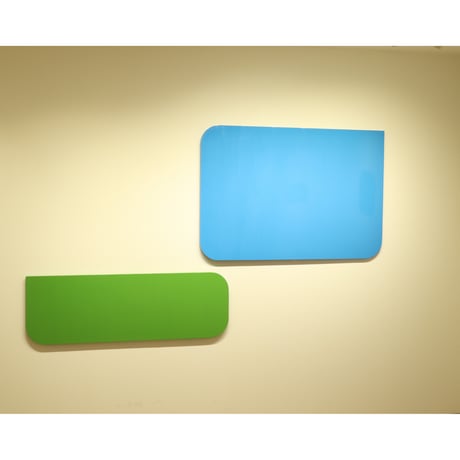 尾崎森「#4 Talk/Blue」※画像右上の作品
