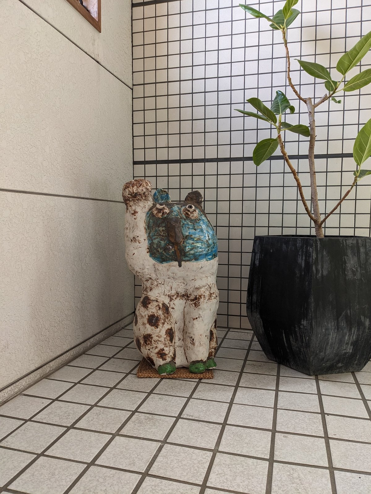 吉川千香子猫のオブジェ 吉川千香子猫のオブジェ