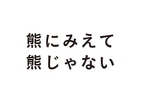熊にみえて熊じゃない