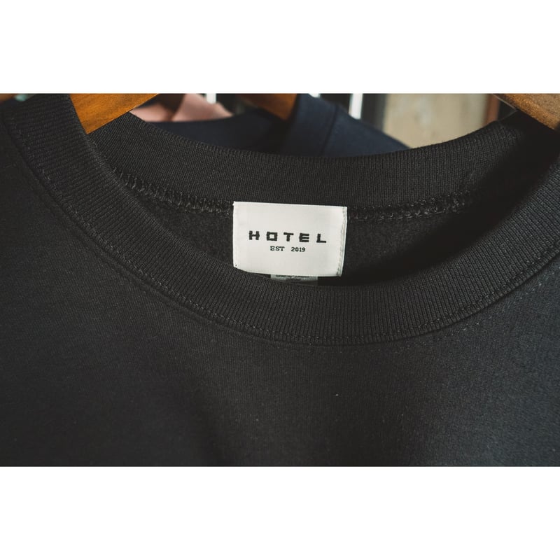 XL 即発送 TSY HOTEL BLACK PANTHER SWEAT 黒 TSY × HOTEL】BLACK PANTHER SWEAT / BLACK