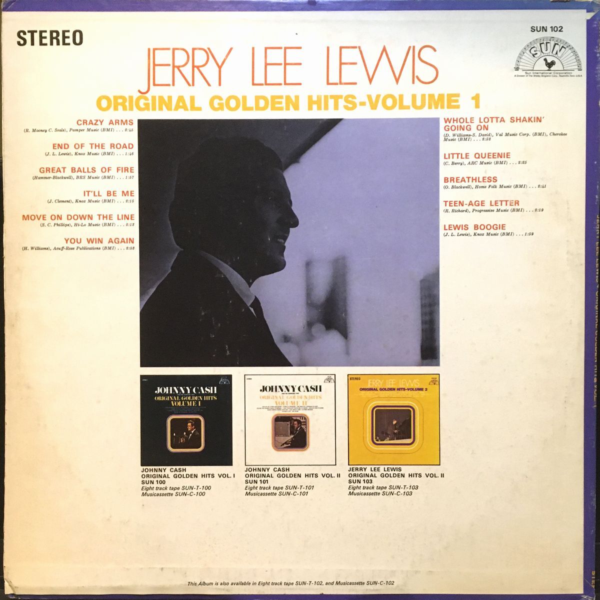 JERRY LEE LEWIS - Original Golden Hits Volume 1