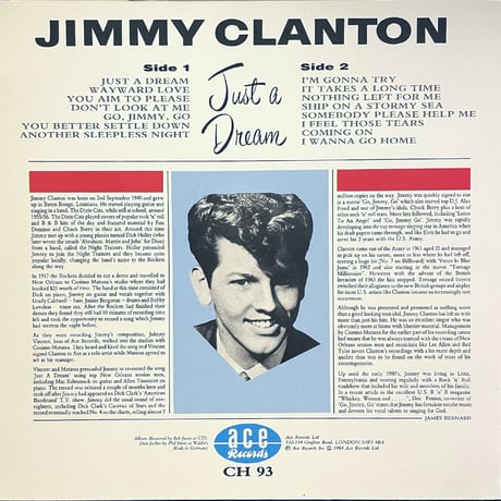 JIMMY CLANTON - Just A Dream (ace CH 93)