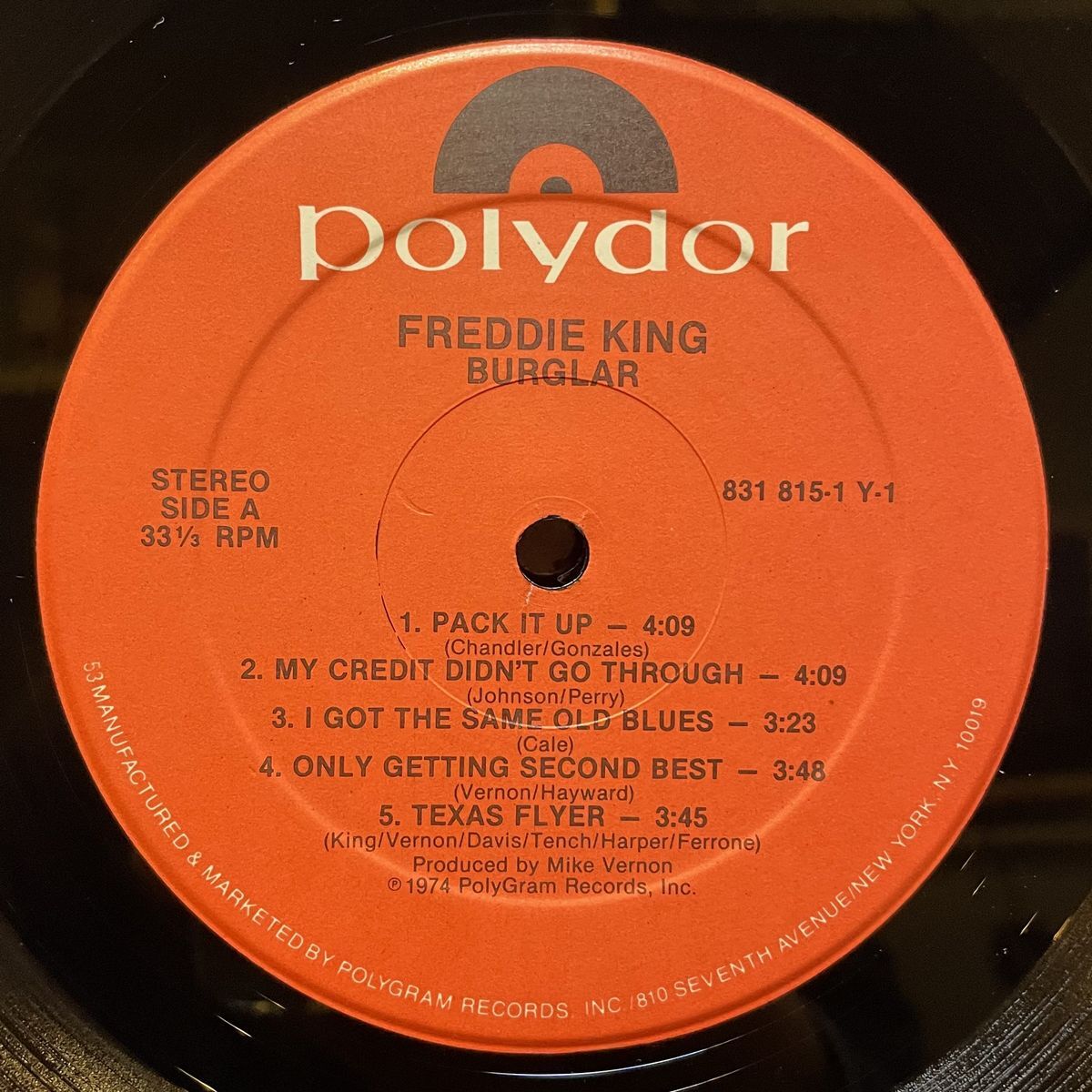 FREDDIE KING - Burglar (Polydor 831815-1) | CRE