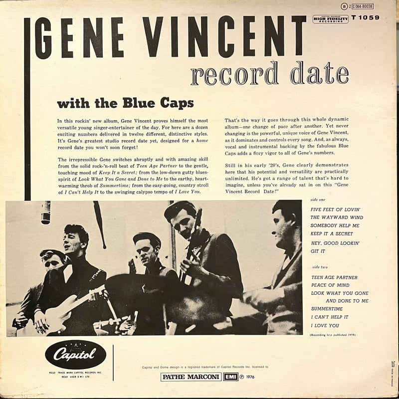 GENE VINCENT with The Blue Caps - A Gene Vincen