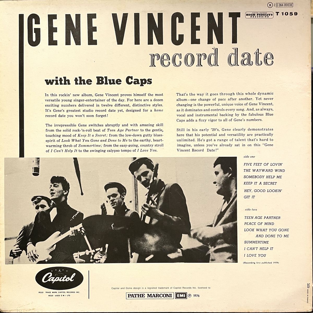 GENE VINCENT with The Blue Caps - A Gene Vincen