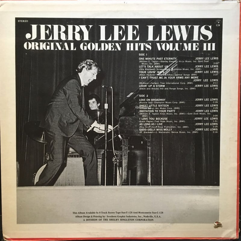 JERRY LEE LEWIS - Original Golden Hits Volume 3