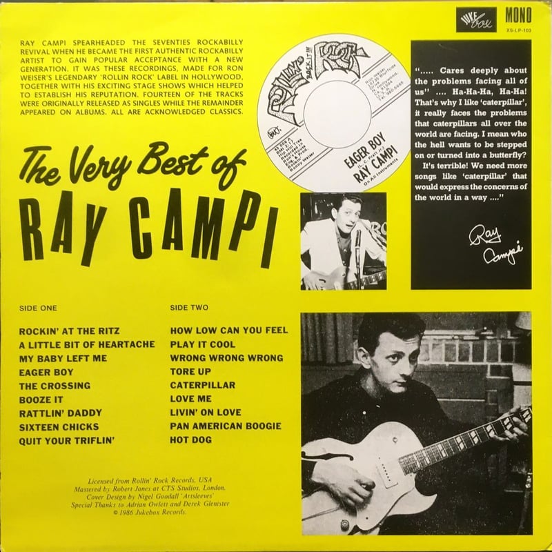 RAY CAMPI - The Very Best Of Ray Campi (JUKEbox