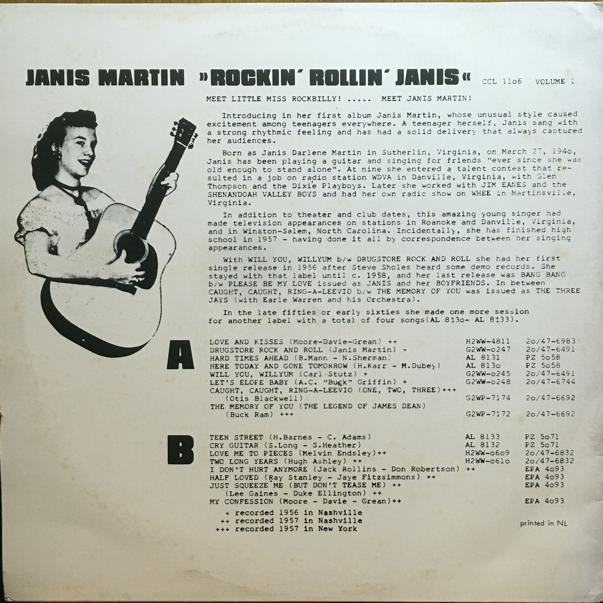 JANIS MARTIN - 