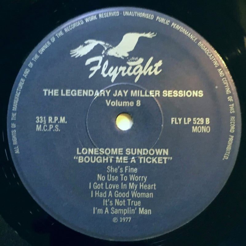 洋楽 Lonesome Sundown Bought Me A Ticket Lonesome Sundown - Bought Me A Ticket / VG / LP, Comp, Mono, Blu