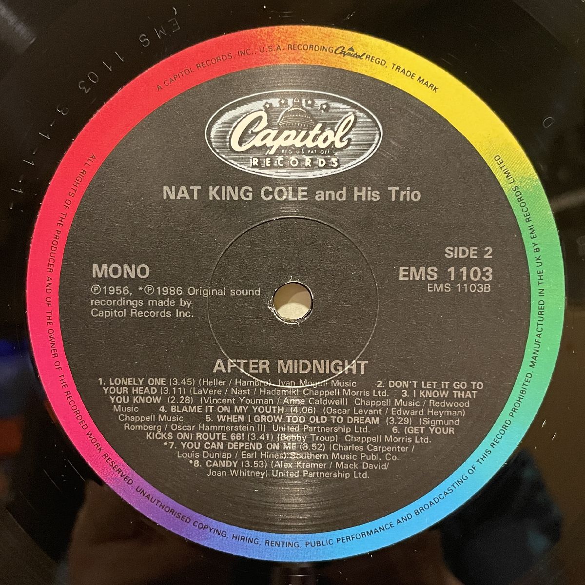 NAT 'KING' COLE and His Trio - After Midnight (