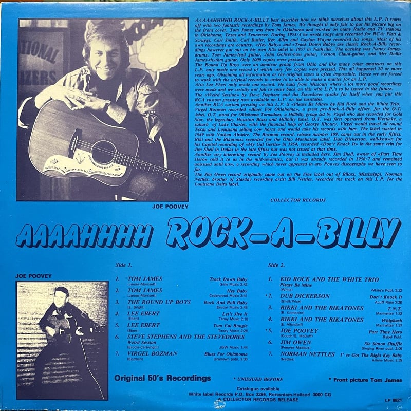 V.A.- Aaaahhhh Rock-A-Billy (White Label LP 882