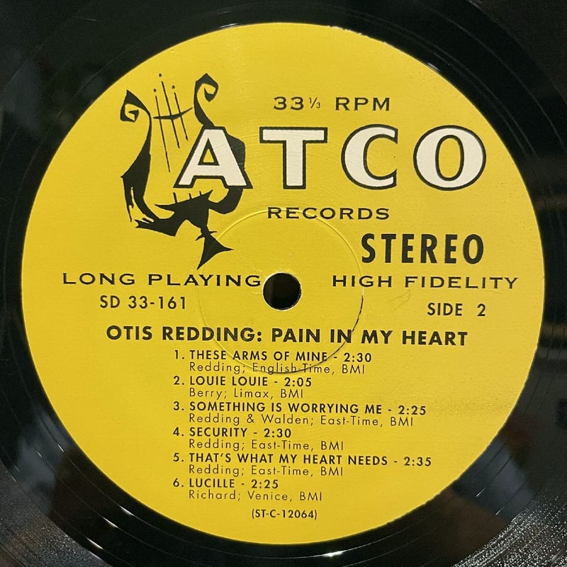 OTIS REDDING - Pain In My Heart (ATCO SD 33-161