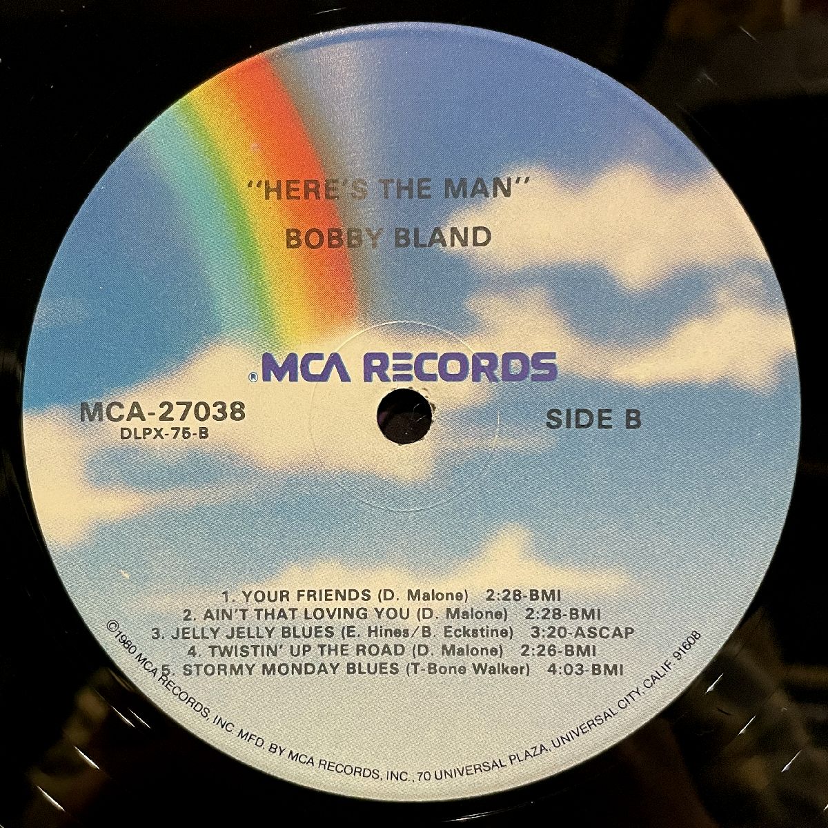 BOBBY BLAND - Here's The Man!!! (MCA MCA-27038)