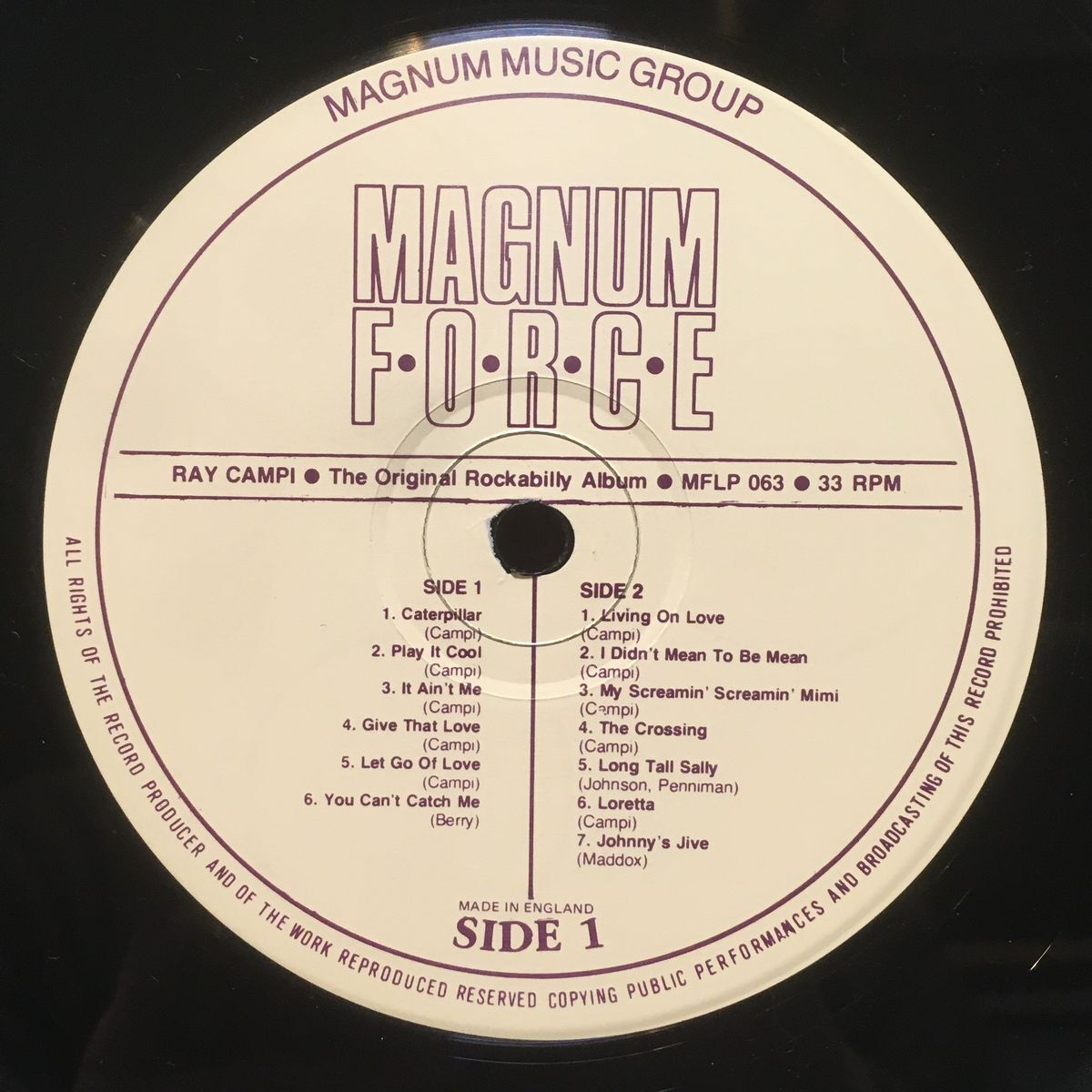 RAY CAMPI - The Original Rockabilly Album (Magn