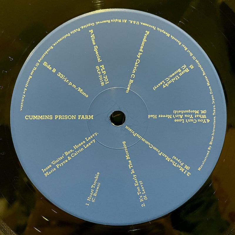 CALVIN LEAVY - Cummins Prison Farm (P-VINE PLP-