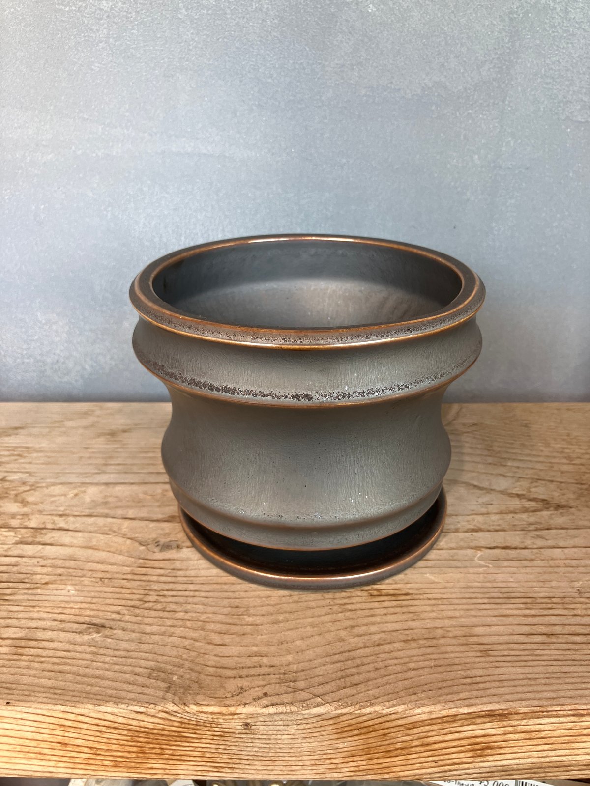 銅器　ゴミ箱　植木鉢カバー　物入れ　スペースエイジ　銘　富士　70s 80s fit=scale-down,w=1200