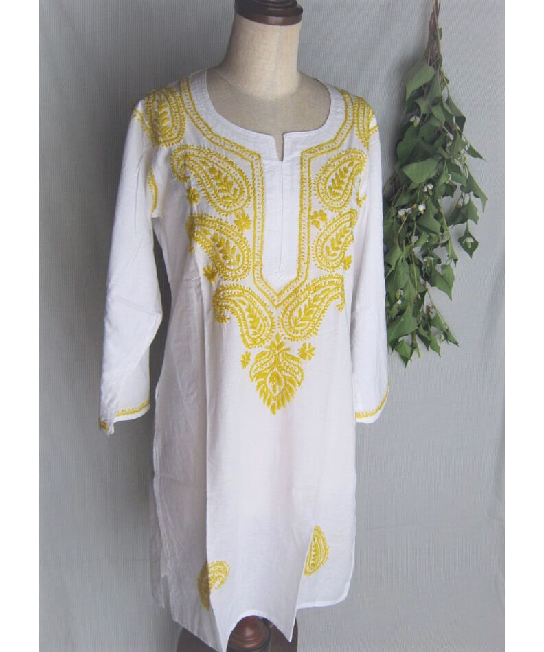 バングラデシュ 刺繍パンジャビドレス クルタセット - ドレス