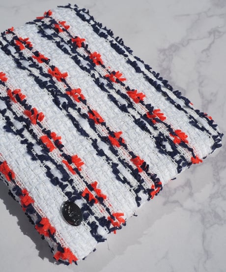 【M size】orange×navy line（pouch）