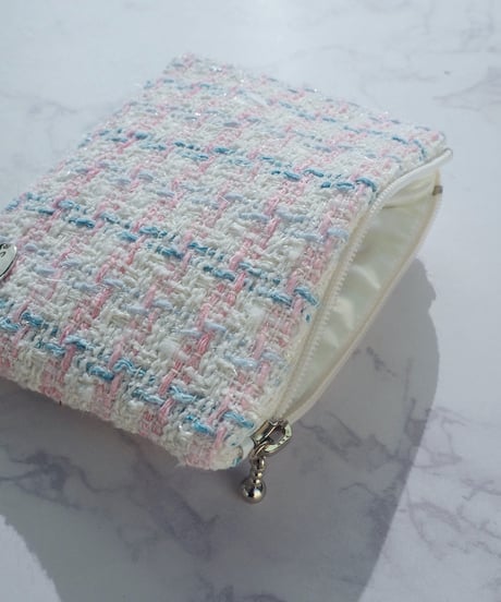 pale blue×pink couture（pouch)