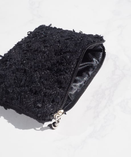 black leopard tweed（pouch）